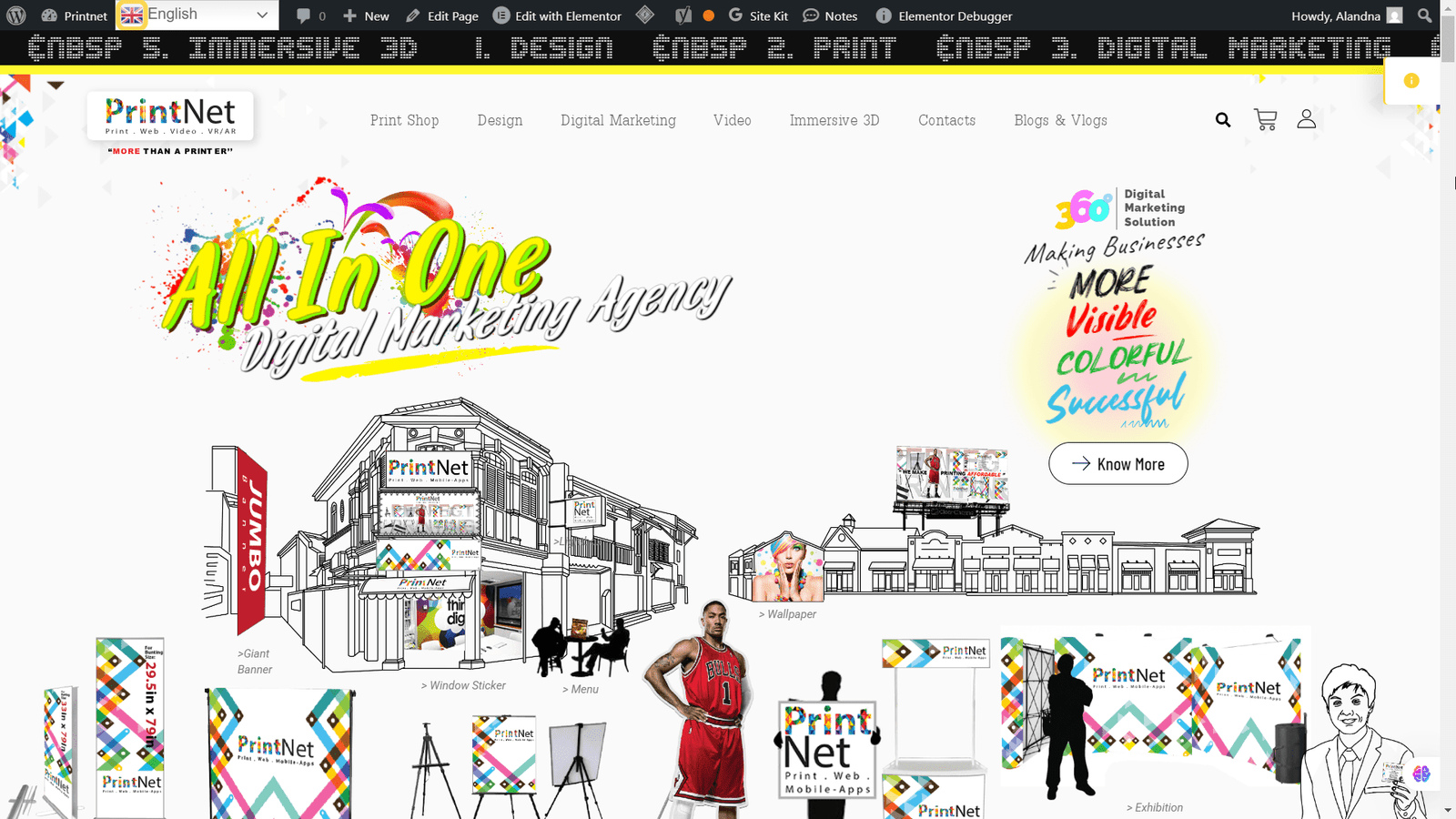 Printnet Website_Homepage